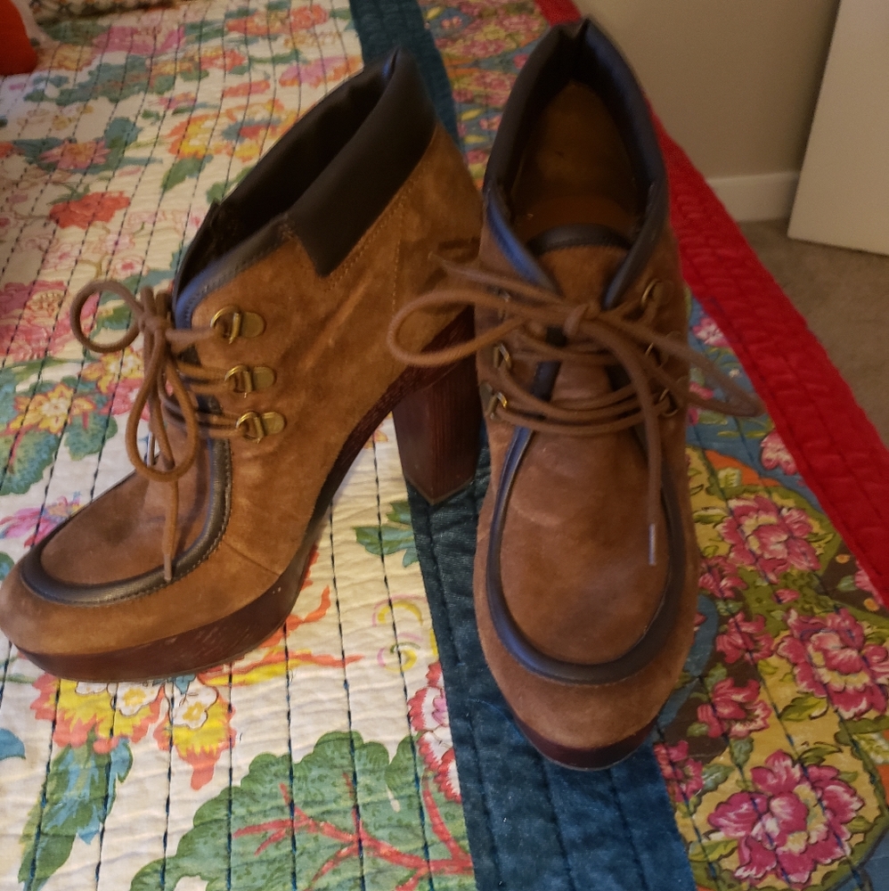 Chunky Heel Booties Lucky Brand